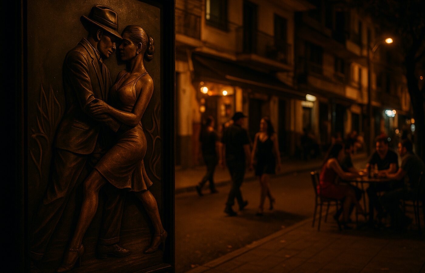 Escultura urbana y tango en Medellín